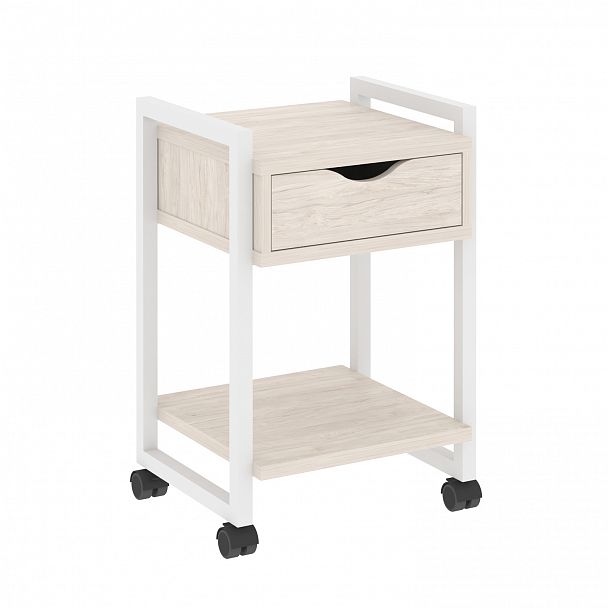 Тумба на колесах "Loft" VR.L-T1.K денвер светлый/белый - Вид 1