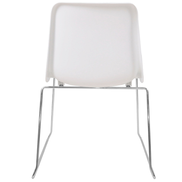 Стул Vicenza (пруток), каркас Хром, белый, РП+ИК, стопируемый - Вид 4