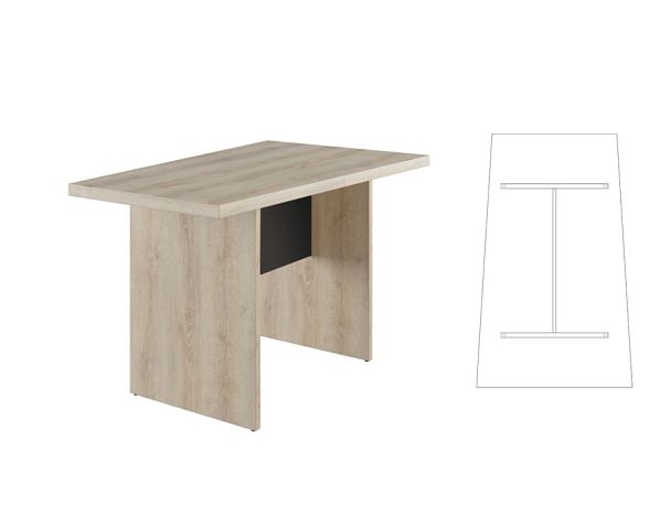 Брифинг-приставка Irvin 80x130x78 дуб каньон - Вид 1