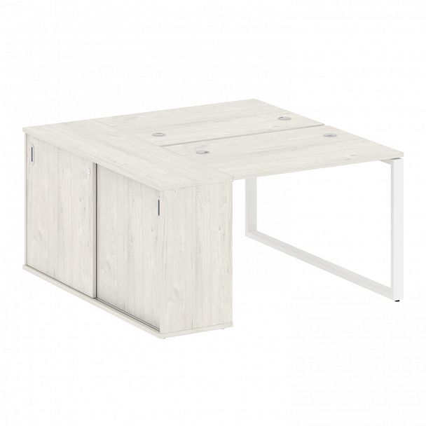Рабочая станция "Metal System" БО.РС-СШК-1.1 дуб наварра/белый - Вид 1