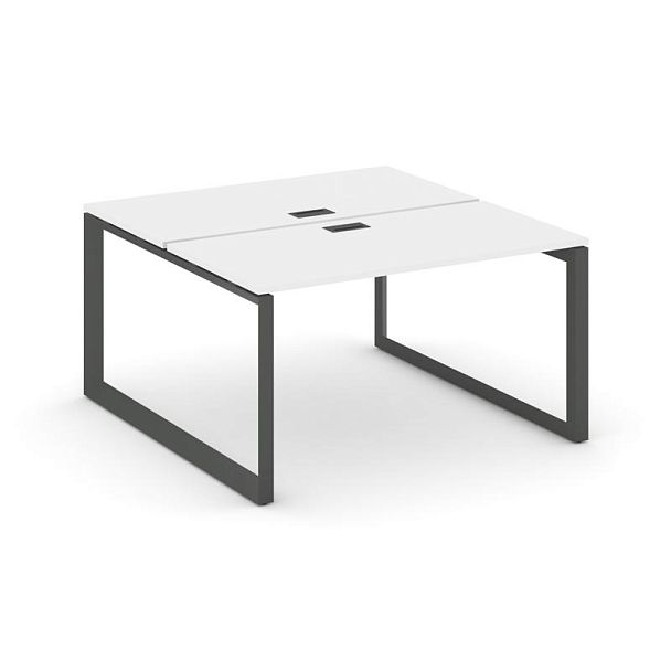 Style Project Next Рабочая станция двухсторонняя SN-59O.DRS-003 Белый/Металл Антрацит/Черный Заглушка 1380*1232*750 - Вид 1