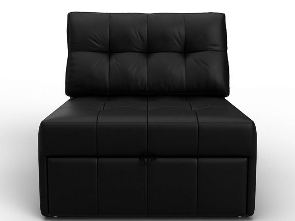 Кресло-кровать Лига-107 (80) Экокожа черный - Вид 2