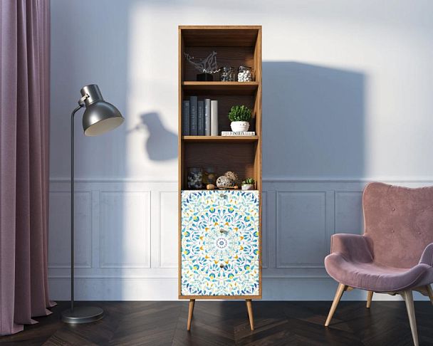 Стеллаж с ящиками Berber принт 46 арт BB45/Print_46 - Вид 4