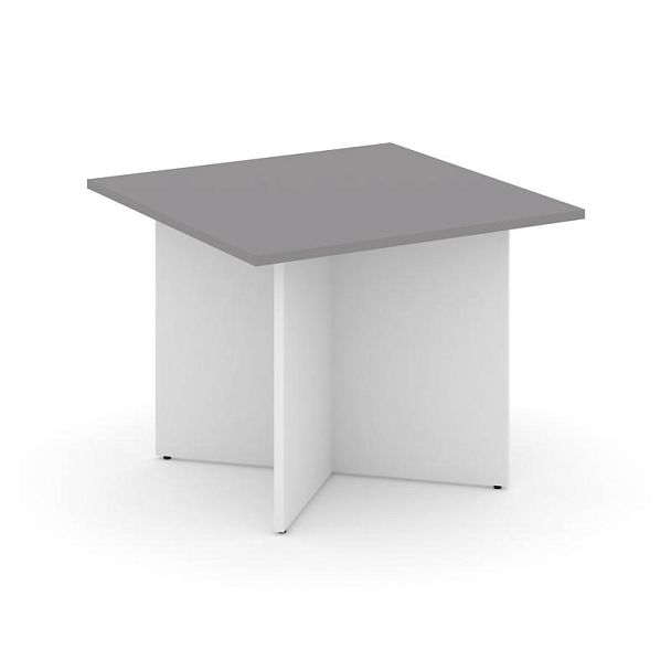 Стайл Проджект Стол переговорный квадратный SN-D.SPRG-003 Серый Пепел/Белый 980*980*750 - Вид 1