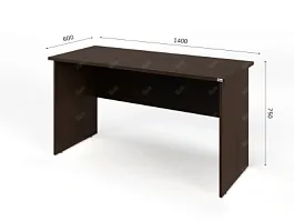 UNITY PС6-14 ВЕНГЕ Офисный стол прямоугольный Прямой 1400х600х750 - Фото предпросмотра