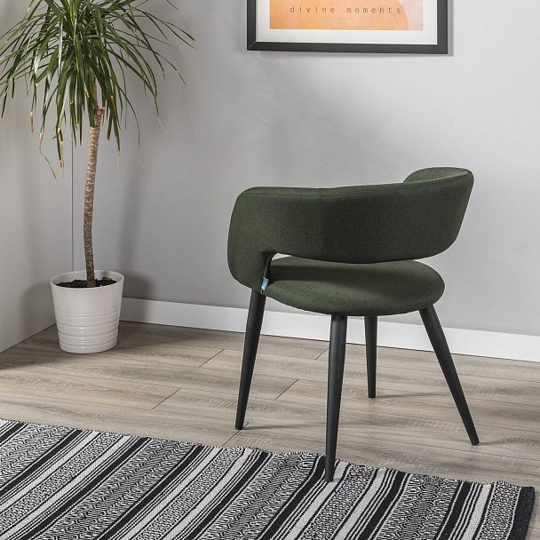 Кресло Hugs тёмно-зеленый/черный - Вид 10