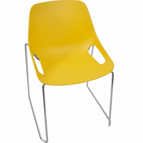 Стул Q5 (пруток), желтый, стопируемый - Вид 1
