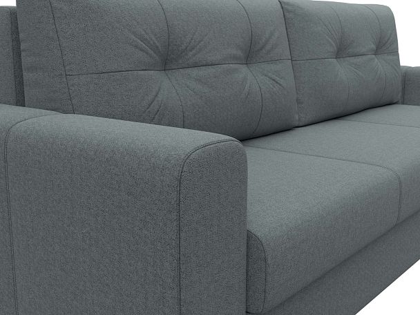 Диван прямой Лига-031 Рогожка серый - Вид 4