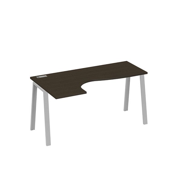 Стол эргономичный левый "Классика" на металлокаркасе TRE A4 А4 Б3 035 БП венге / металлокаркас серый - Вид 1