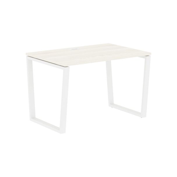 Стол прямой EVST 1180 Ясень Траун/Белый 1160х800х750 EDIS - Вид 1