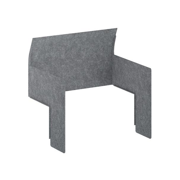 AcustiX Кабина настольная на стол L800 VE.KB5-1580.8 Морская Галька 1580*1200*1100 - Вид 1