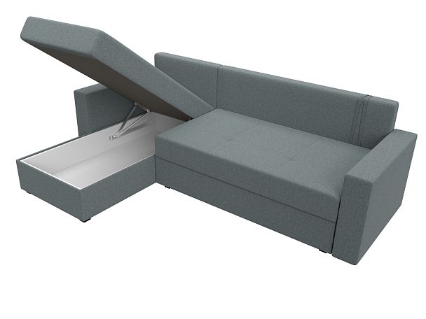 Диван угловой Верона Лайт левый угол Рогожка серый - Вид 9