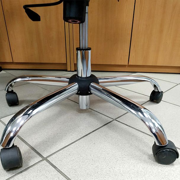 Кресло офисное МЕТТА "К-27" хром, ткань, сиденье и спинка мягкие, серое - Вид 12