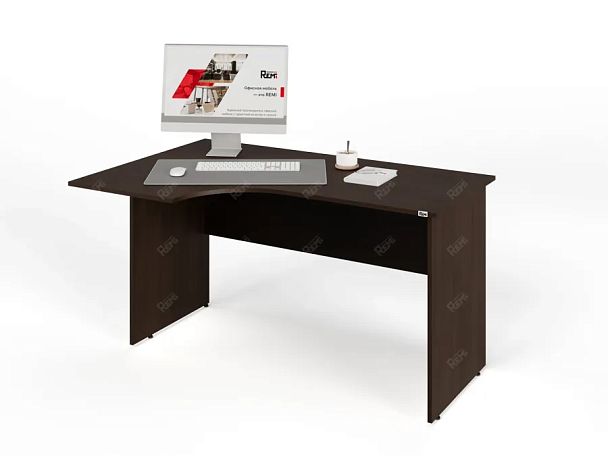 UNITY PС3-14 L ВЕНГЕ Офисный стол угловой Левый 1400х900х750 - Вид 3