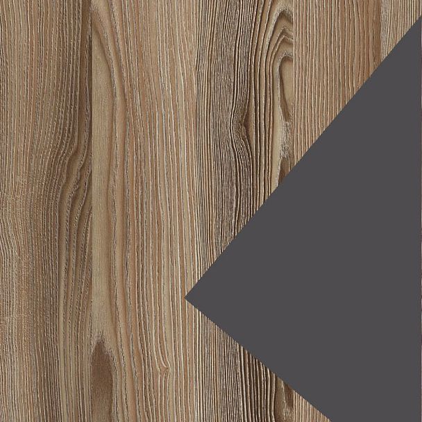 Экран для стола СМЭ25-12 Дуб сафари/Антрацит 1200x25x350 Аргентум-МП - Вид 2