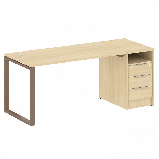 Рабочая станция "Metal System" БО.РС-СТП -1.3 акация/мокко - Вид 1