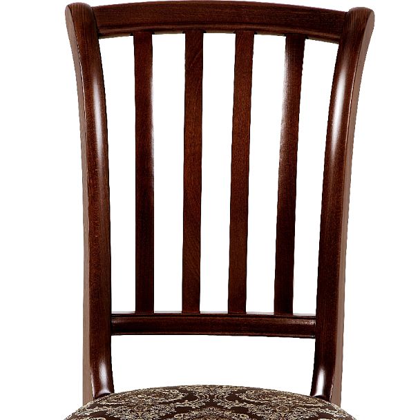 Стул деревянный с мягким сиденьем Бэль Античный орех/Темно-коричневый жаккард - Вид 7