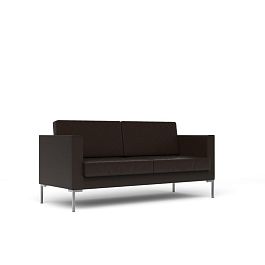Диван 3-местный Мальта / Malta malta-3 экокожа темно-коричневая CN1113 - Фото предпросмотра
