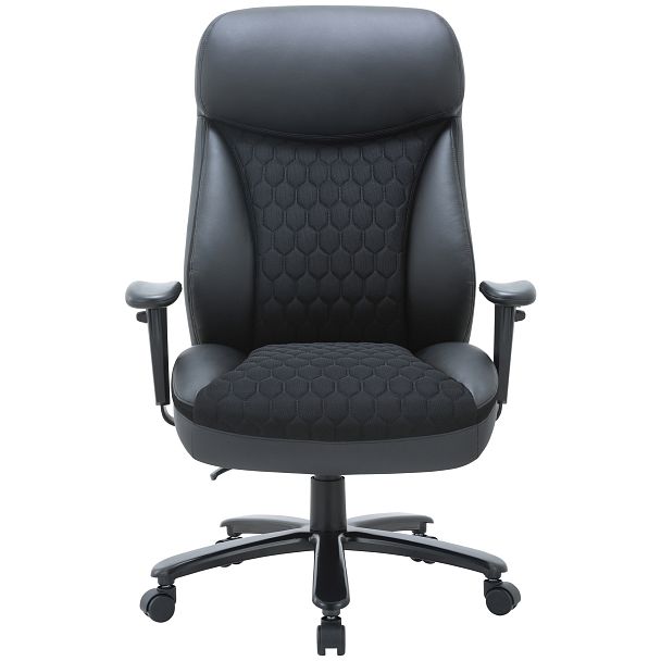 Кресло CHAIRMAN CH414, экокожа/ткань, черный - Вид 2