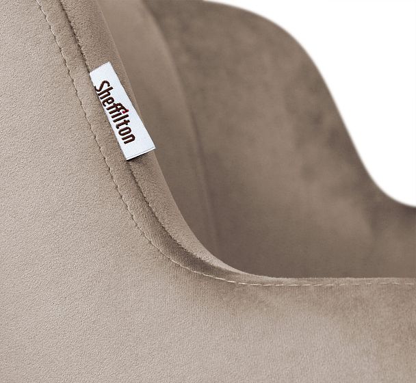 Стул Sheffilton SHT-ST39/S95-WH латте/прозрачный лак/черный муар - Вид 5