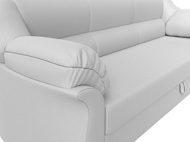 Диван прямой Карнелла (полностью экокожа белая) - Вид 4