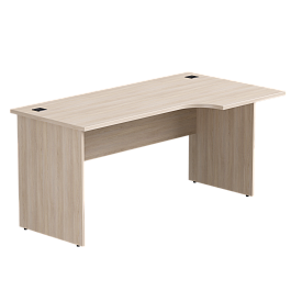 Стол эргономичный правый Everprof EVO опоры ЛДСП 1580х670(870)x755 мм Дуб Соната - Фото предпросмотра
