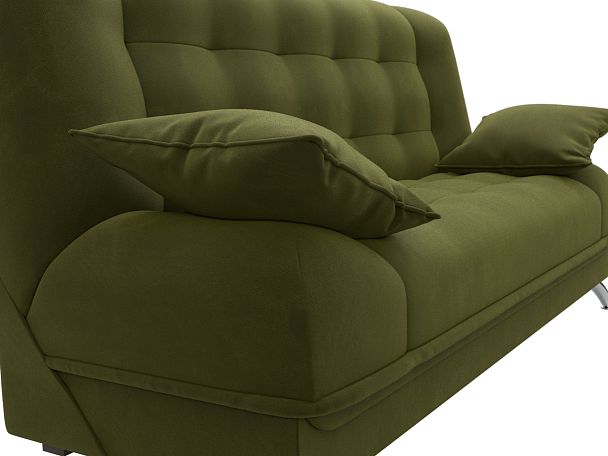 Диван Книжка Анна (полностью микровельвет зеленый) - Вид 4