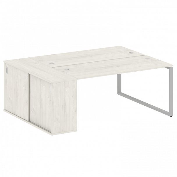 Рабочая станция "Metal System" БО.РС-СШК-1.4 дуб наварра/серый - Вид 1