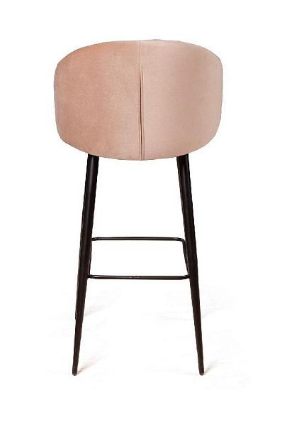 Стул барный Mont Blanc, бархат бежевый 5 / черный конус - Вид 7