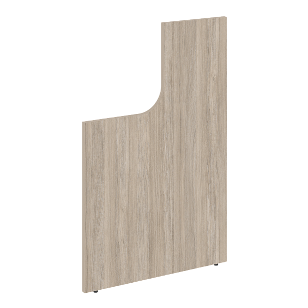 Onix Стойка (боковина) завершающая высокая с вырезом левая O.R-SVV (L) Дуб аттик 25*766*1187 - Вид 1