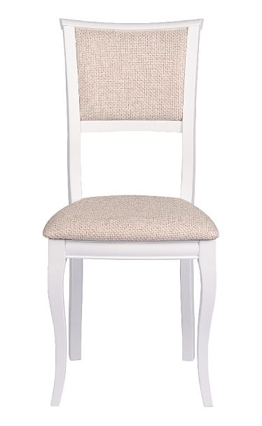 Обеденная группа стол Арей 140(180)х80х76 Белый и 6 стульев Камир Белый/Кремовая рогожка - Вид 8