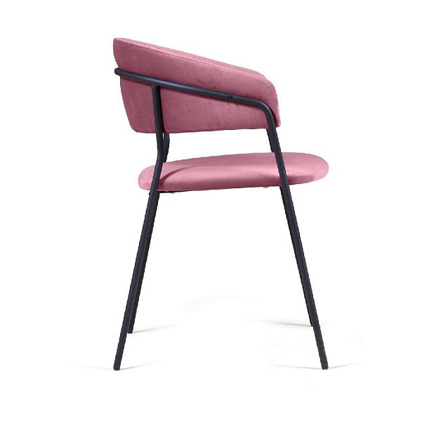 Стул Kelly с подлокотниками, бархат пудровый 15 - Вид 5