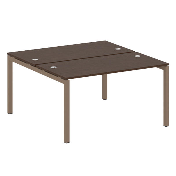 Metal System Quattro Р. ст. на П-образном м/к 50БП.РАС-СП-2.3 Венге/Мокко металл 1400*1475*750 - Вид 1