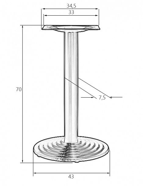 Подстолье обеденное DOBRIN GREG - Вид 3