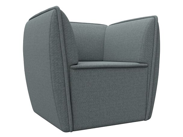 Кресло Бергамо Рогожка серый - Вид 1