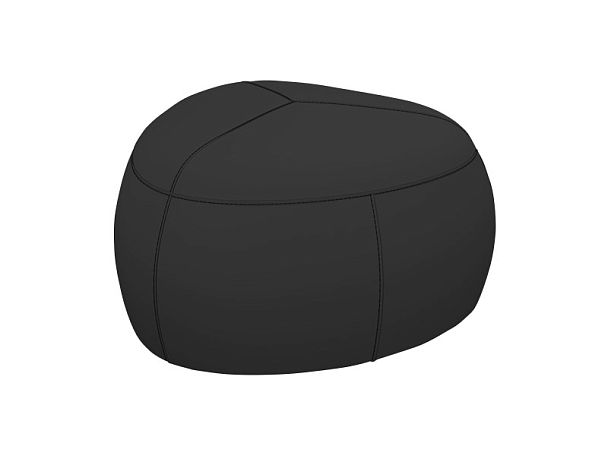 Пуф СТОУН СТ-95 85х85х45h Oregon 16 (кожзам) черный "Пуфы и банкетки"  ТК-002920003517 черный - Вид 1