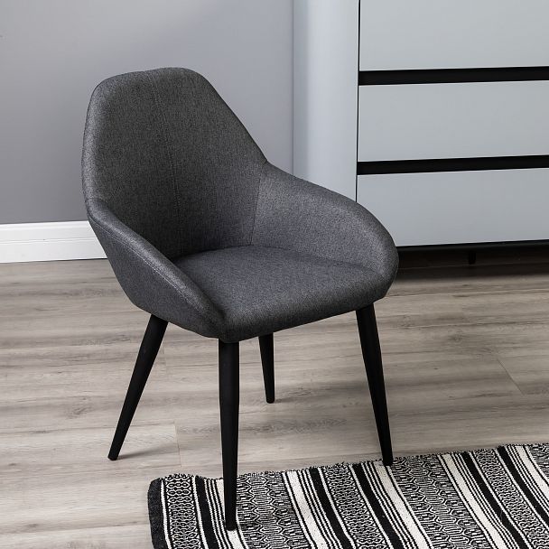 Кресло Kent тёмно-серый/черный - Вид 12