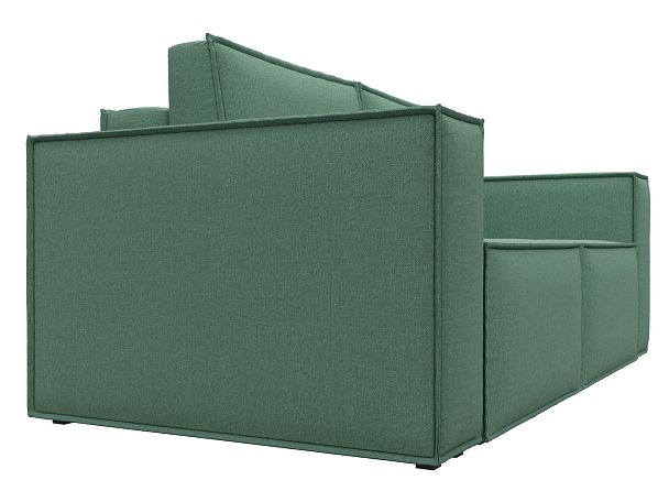 Диван прямой Куба мини Рогожка зеленый - Вид 3