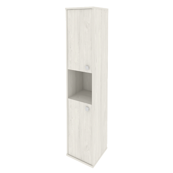 Style Шкаф высокий узкий левый Л.СУ-1.5 (L) Дуб наварра 412*410*1980 - Вид 1