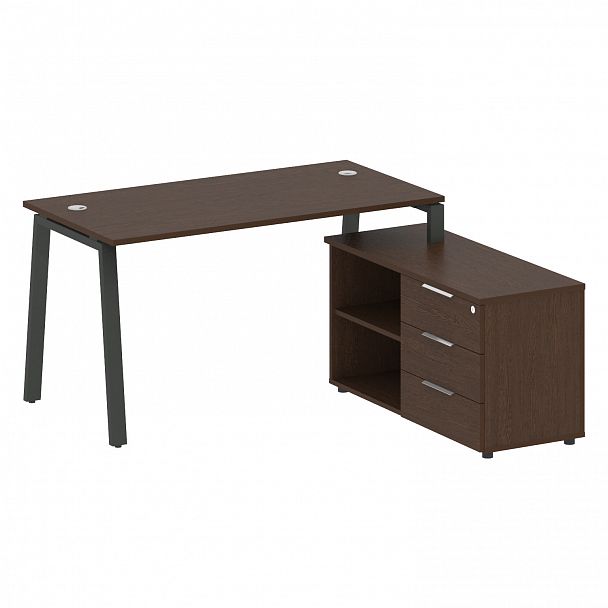 Рабочая станция "Metal System" БА.РС-СТС-2.3 венге/антрацит - Вид 1