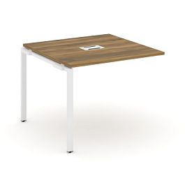 Concept Проходной наборный элемент переговорного стола CN.NPRG-011 Сандал Янтарный/Металл Белый 980*980*750 - Фото предпросмотра