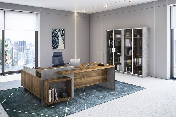 Стол левый 2200x1996x840 Wood&Stone - Вид 3