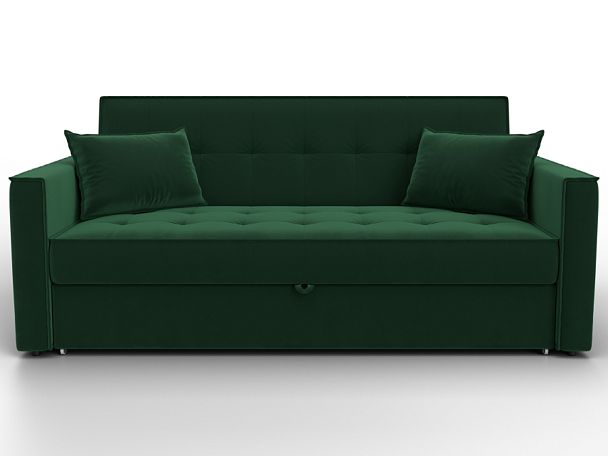 Диван прямой Лига-104 (160) Велюр зеленый - Вид 2