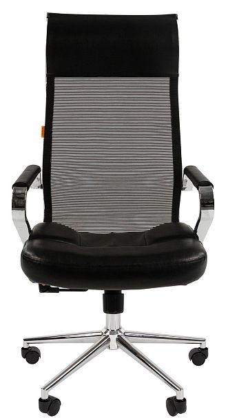 Кресло CHAIRMAN 700, экокожа/сетчатый акрил, черный - Вид 2