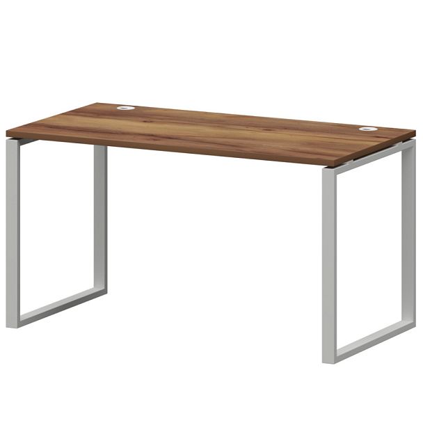 Стол на металлокаркасе СМС25-О-18К.73.Пр25 Таксония/Белый 1800x730x750 Смарт - Вид 1