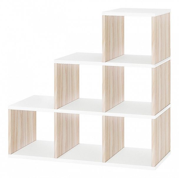 Стеллаж Бартоло СЛД Карамель/Белый - Вид 1