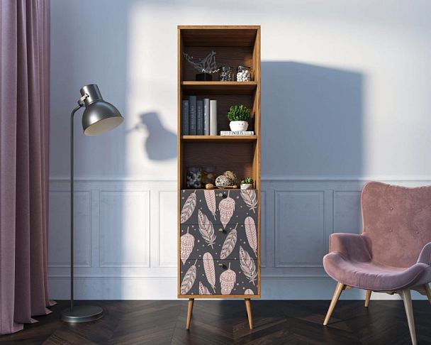 Стеллаж с ящиками Berber принт 40 арт BB45/Print_40 - Вид 5