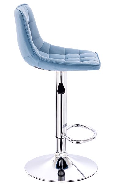 Стул барный Everprof Cooper Ткань Голубой - Вид 3