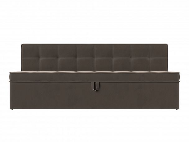 Кухонный диван Техас (полностью велюр коричневый) - Вид 2