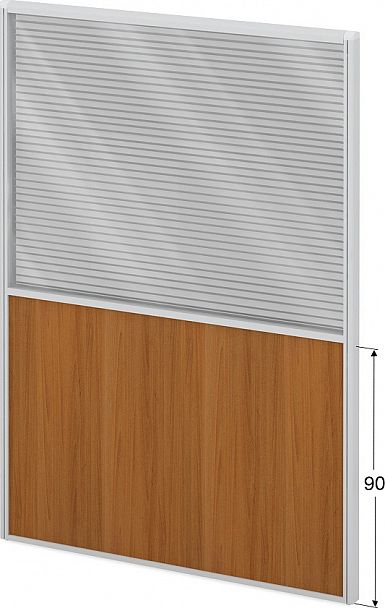 Модуль комбинированный "Мобильные офисные перегородки «Логика»" ПК-ЛГ-МДК200х140/90Ж/Д-В1-303 ольха - Вид 1